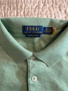 Polo by Ralph Lauren Men's Custom Slim Fit Polo - Mint Green